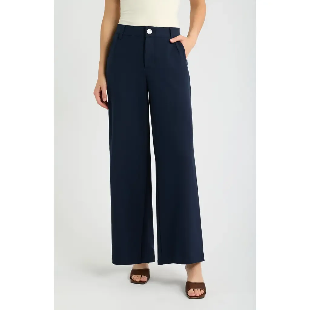 Whitney Skyrise Flat Front Wide Leg Pants