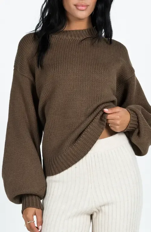 Harmony Balloon Sleeve Sweater by Princess Polly