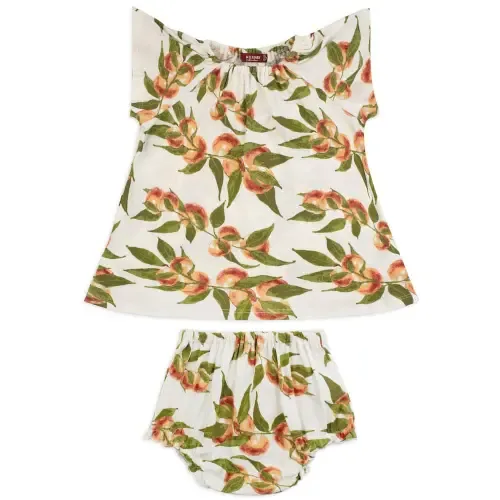 Organic Cotton Dress and Bloomer Set by Milkbarn
