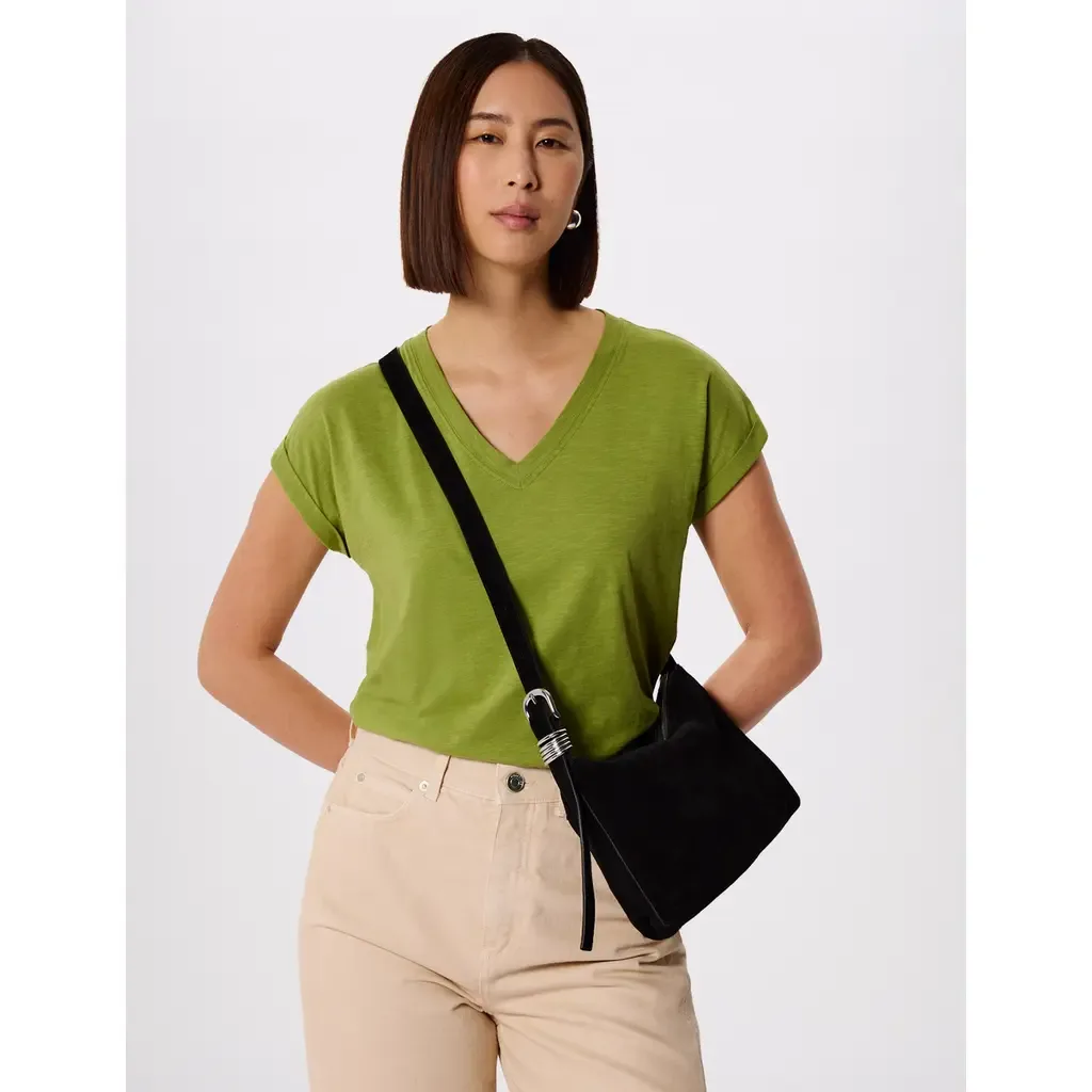 Willa V-Neck Cap Sleeve T-Shirt by Whistles