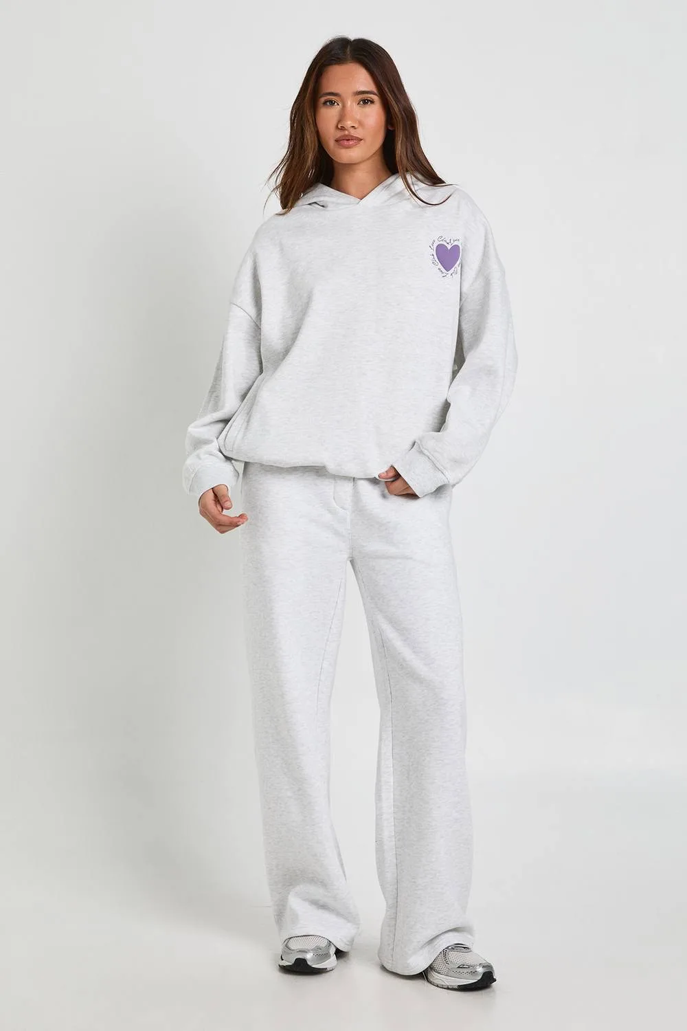 Love Club Puff Print Oversized Hoodie
