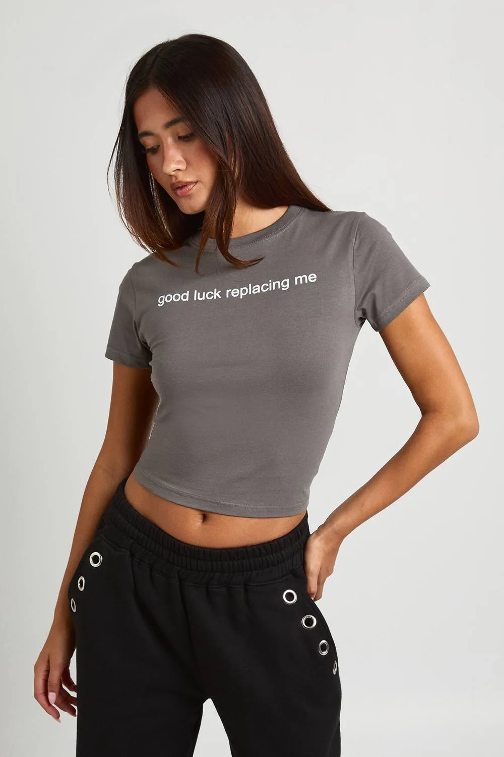 Good Luck Replacing Me Baby T-Shirt by boohoo
