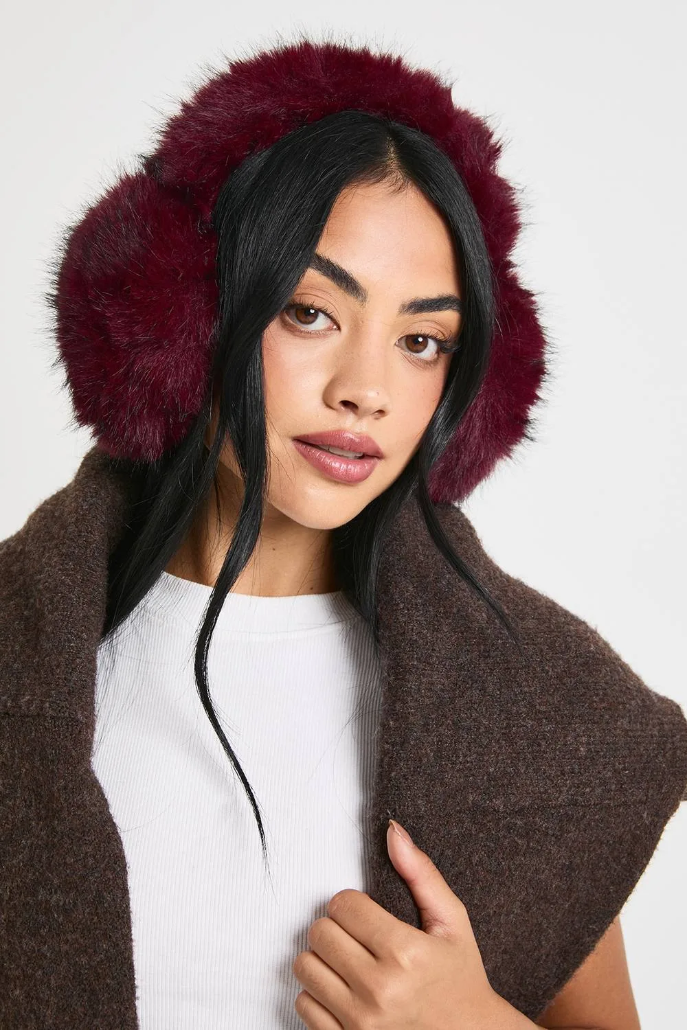 Faux Fur Earmuffs by boohoo