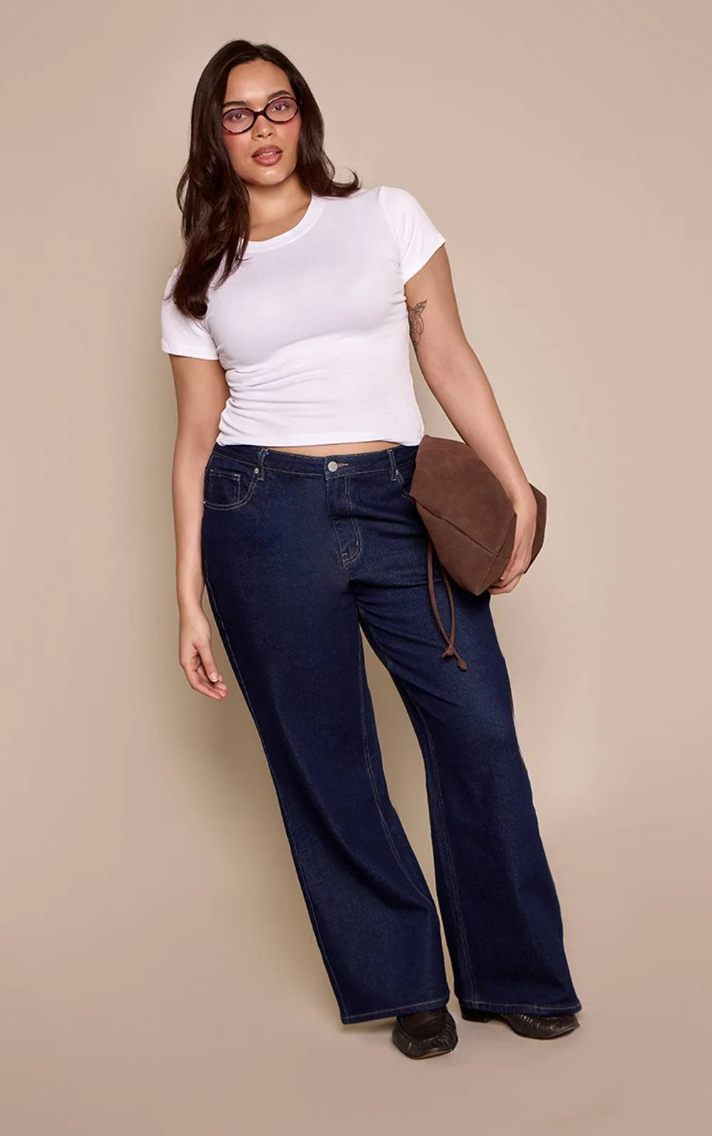 High Waist Stretch Straight Leg Jean by PrettyLittleThing