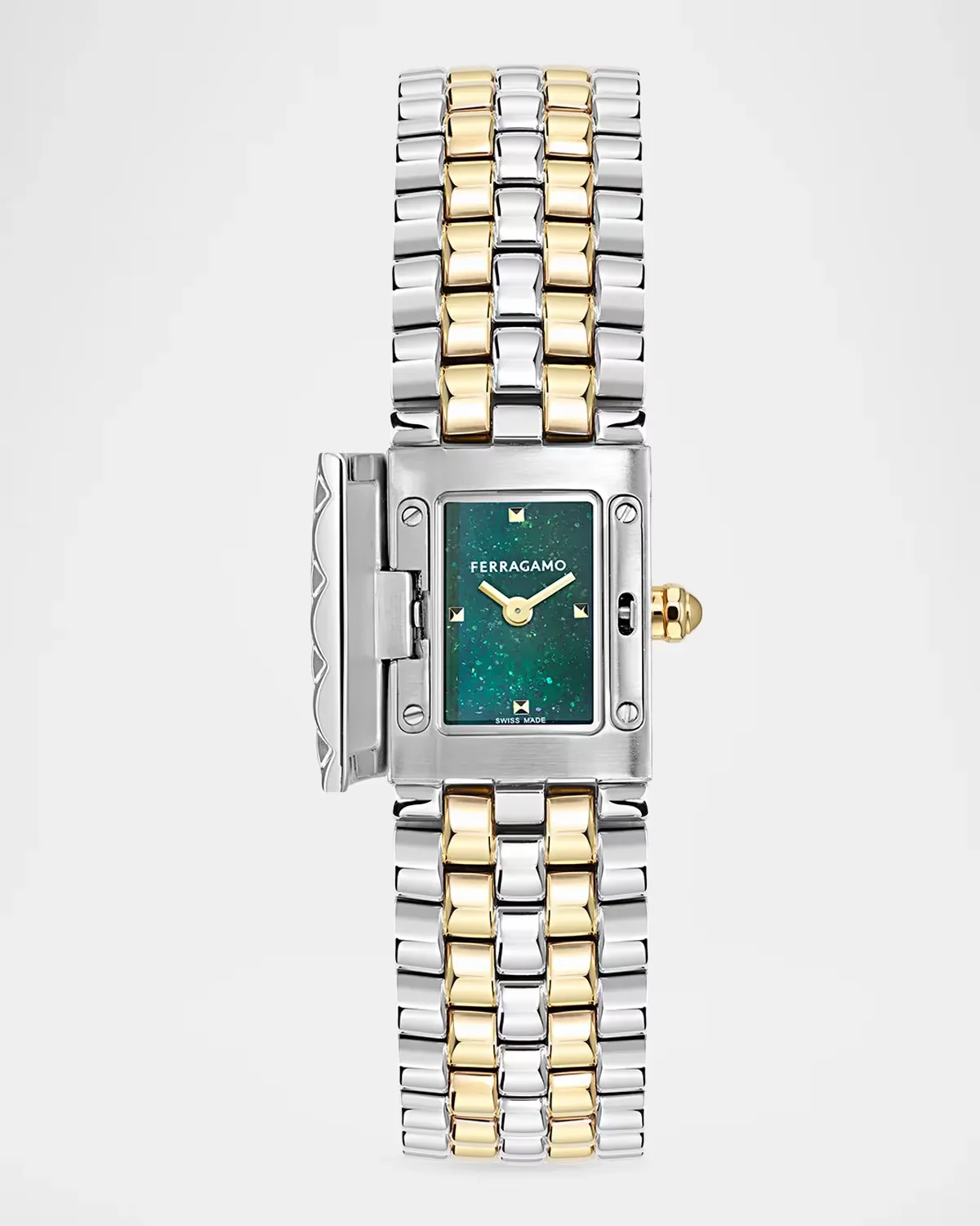 Secret Two-Tone IP Yellow Gold & Stainless Steel Bracelet Watch 18.5MM x 30MM by FERRAGAMO
