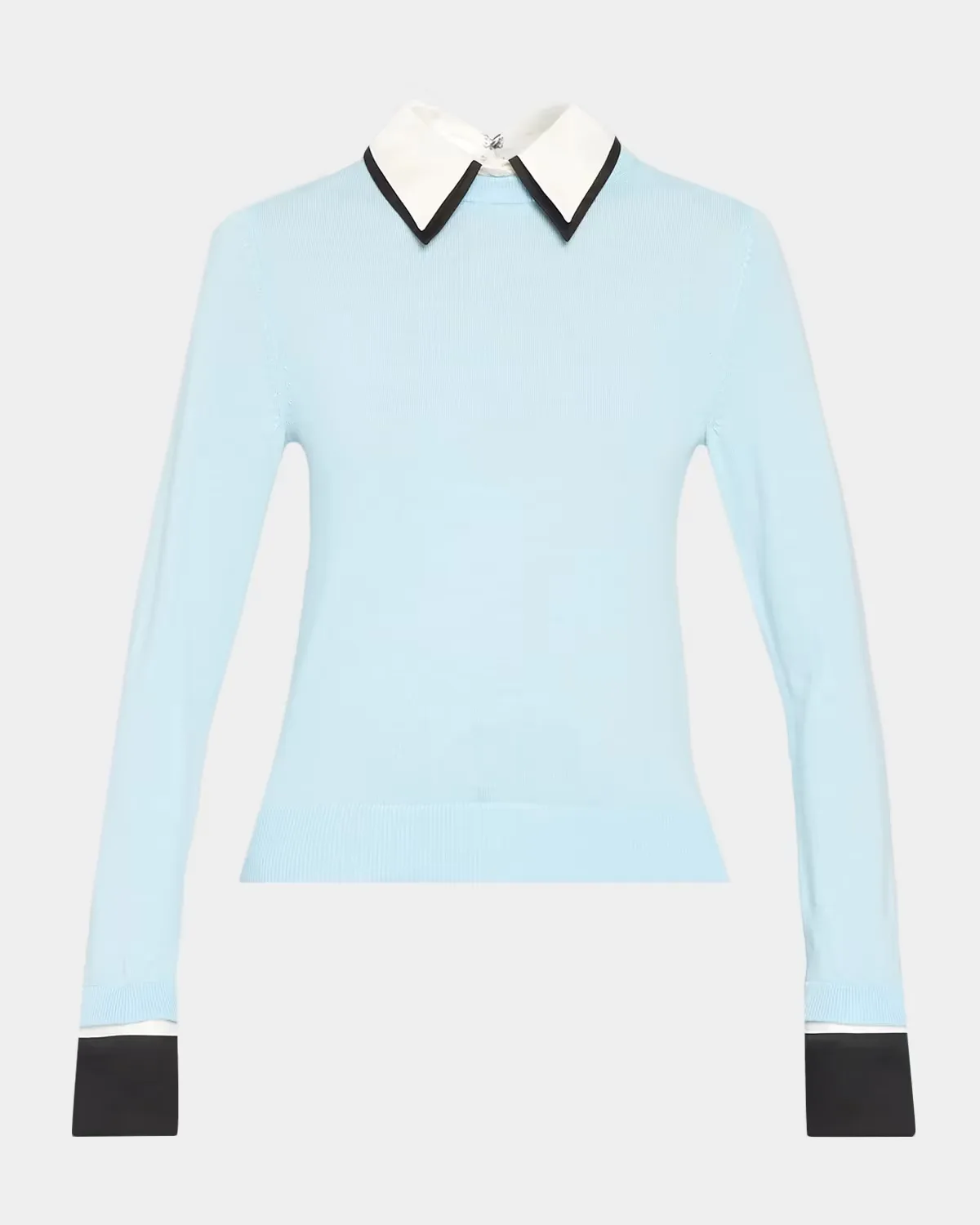 Porla Double Collar Sweater by ALICE + OLIVIA