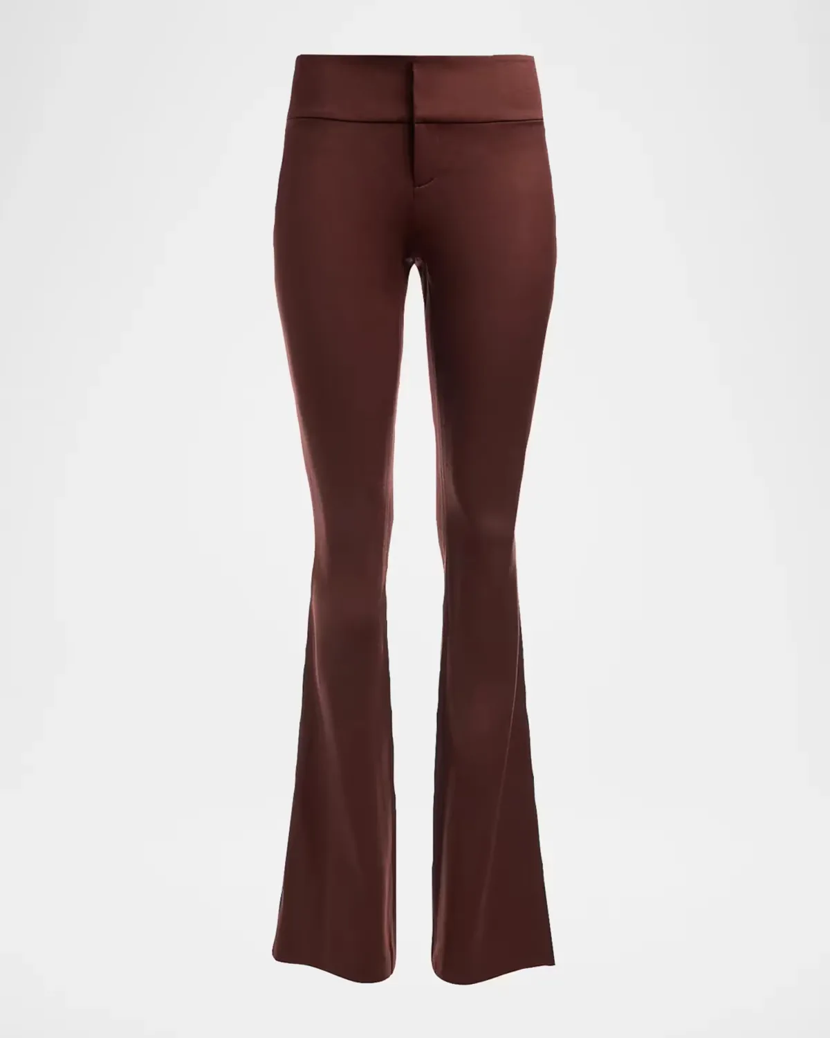Olivia Low-Rise Wool Sateen Bootcut Pants by ALICE + OLIVIA
