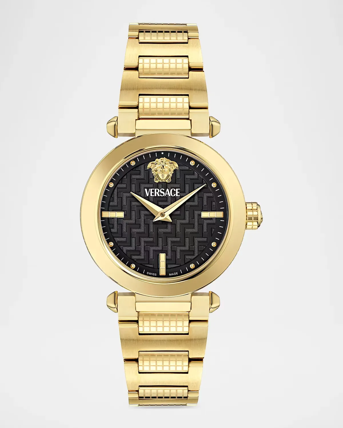 Greek 35mm IP Yellow Gold Bracelet Watch
