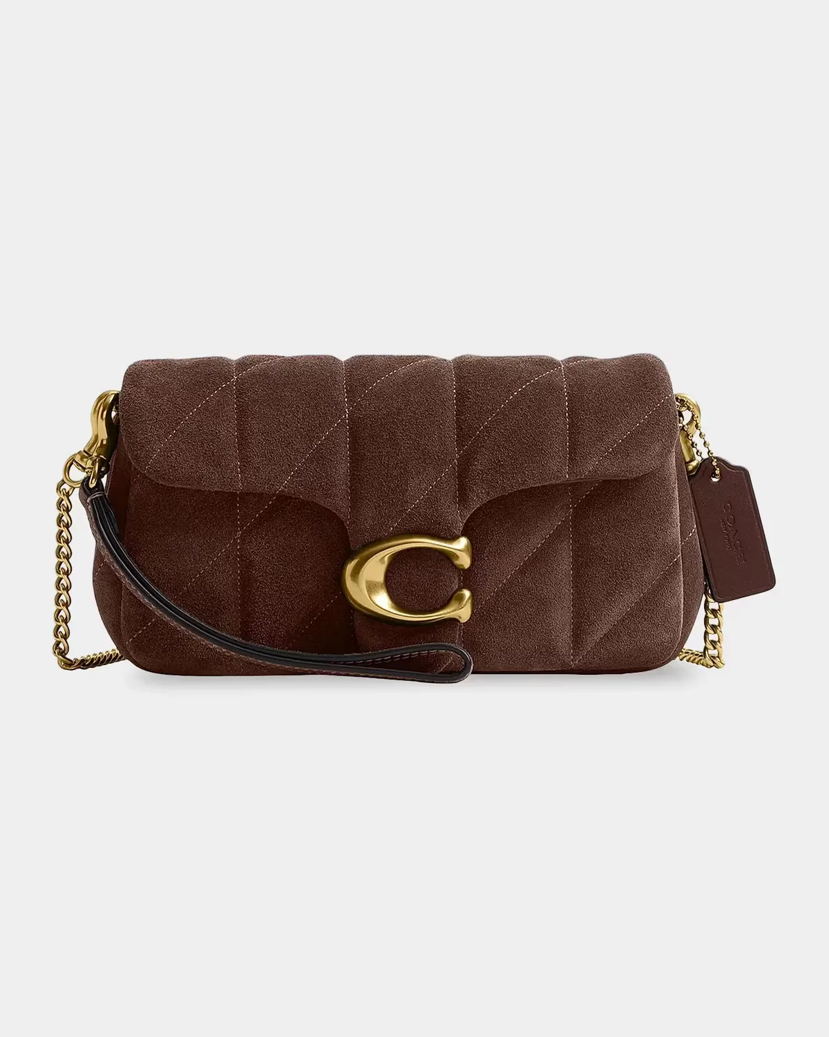 Tabby Quilted Suede Chain Crossbody Bag 19 by COACH