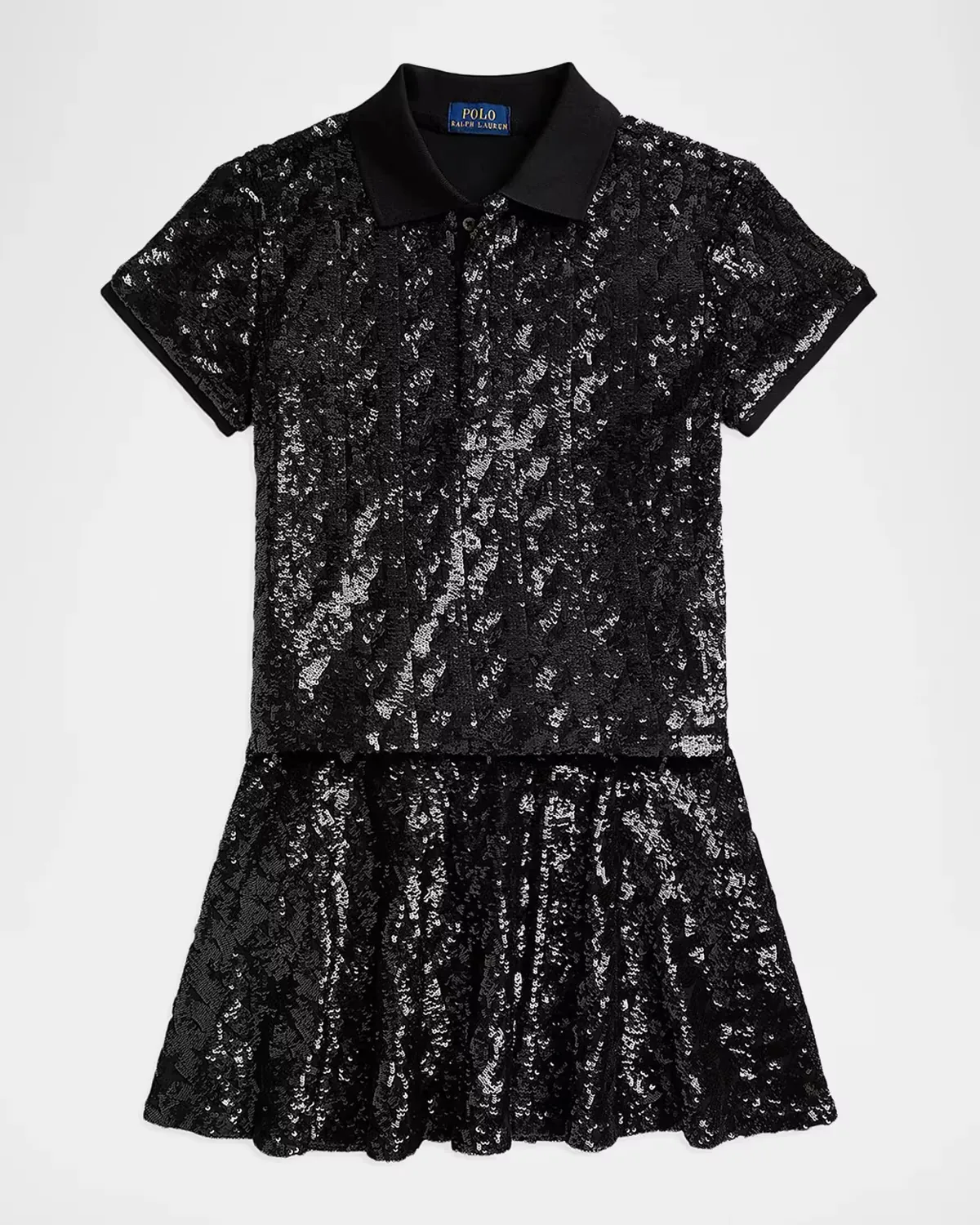 Sequined Polo Shirt & Skirt Set by Ralph Lauren