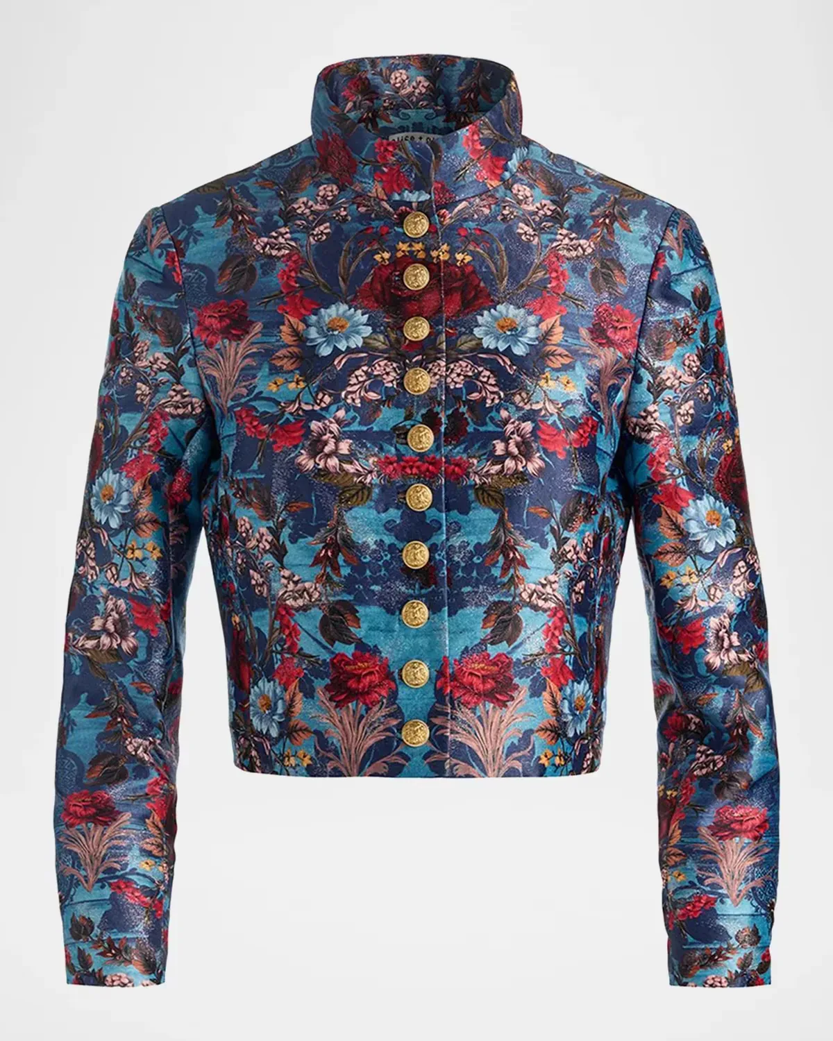 Emerson Floral Jacquard Military Jacket by ALICE + OLIVIA