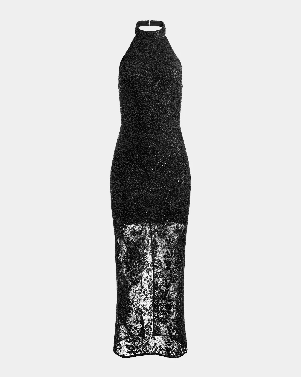 Koi Sequined Lace Halter Maxi Dress by ALICE + OLIVIA