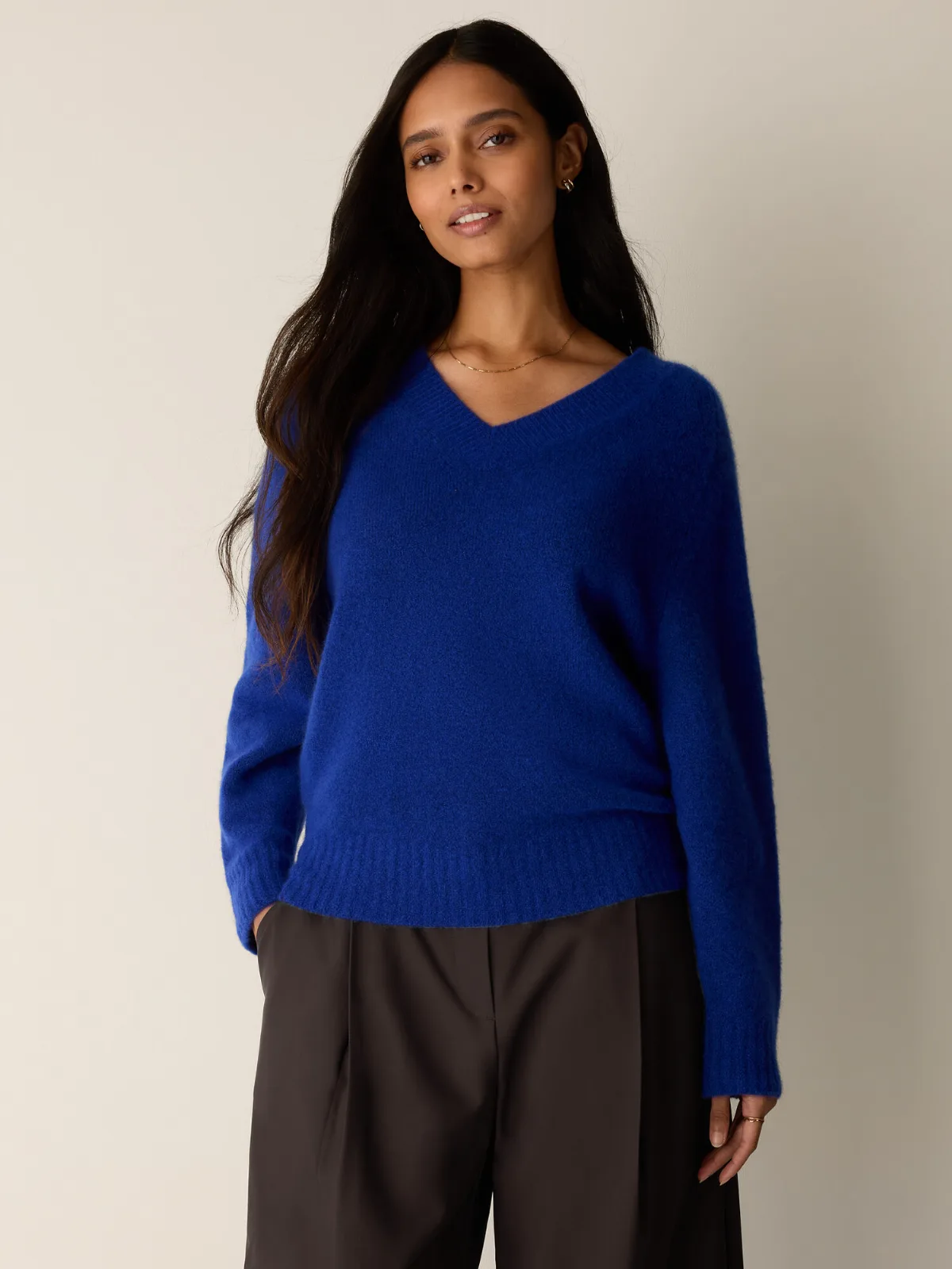 Cashmere Silk Bliss V-Neck Top