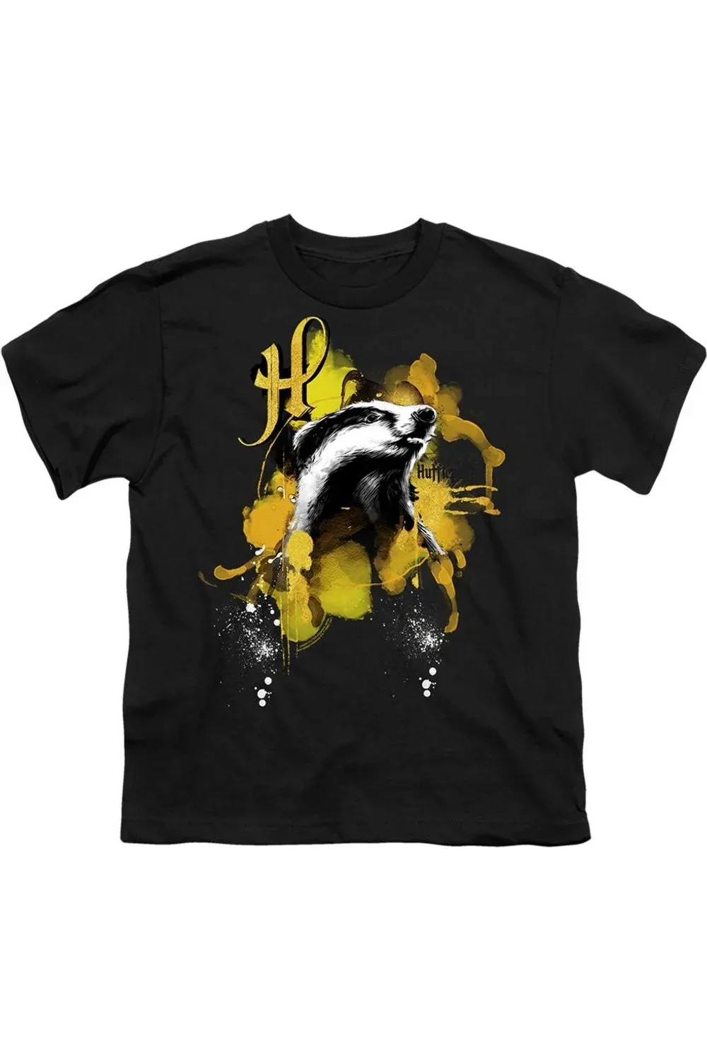 Harry Potter Urban Elegance Hufflepuff Badger Short Sleeve Tee by Gildan