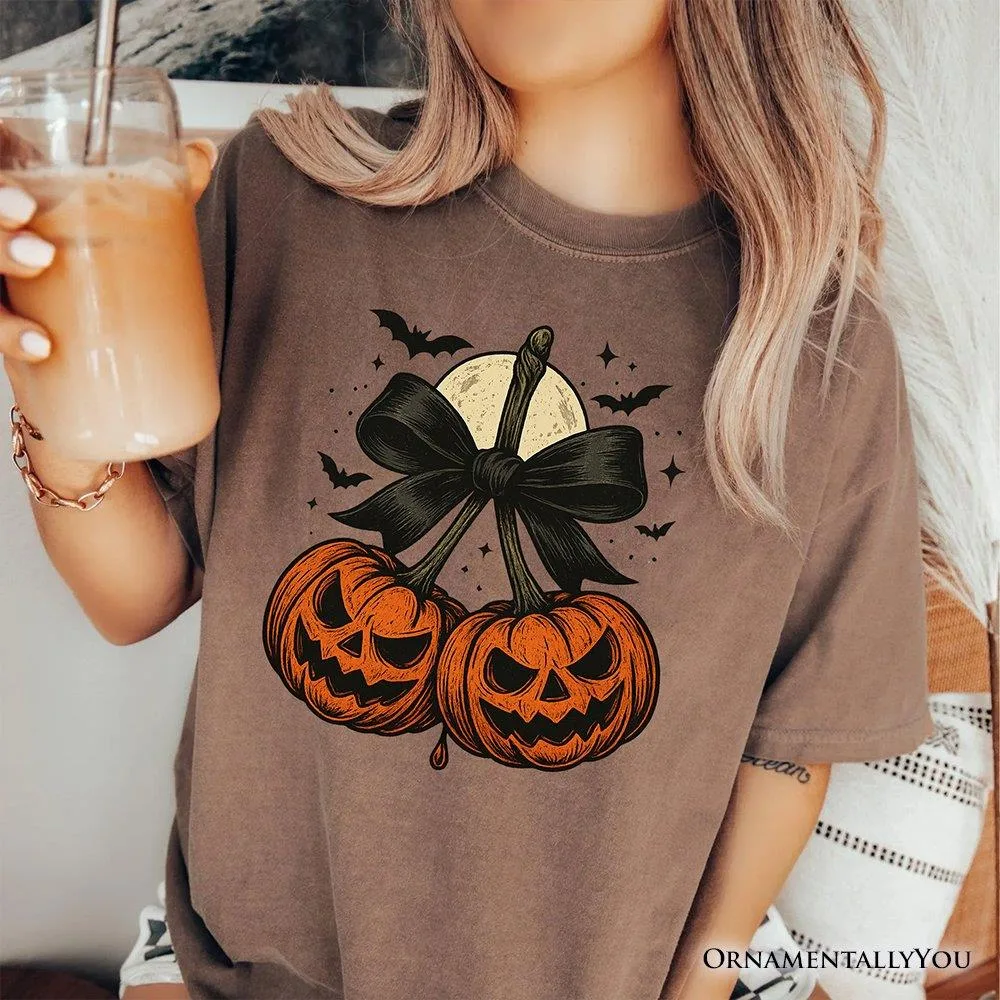 Pumpkin Cherry Halloween T-Shirt by OrnamentallyYou