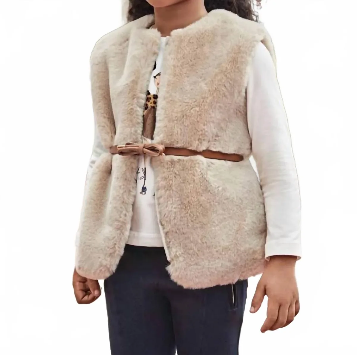 Tapioca Fur Vest by Mayoral