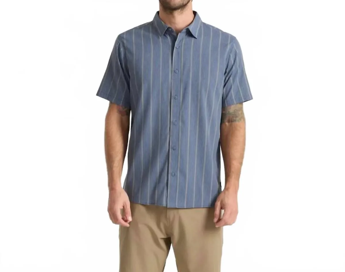 Bless Up Short Sleeve Button Down Shirt by ROARK