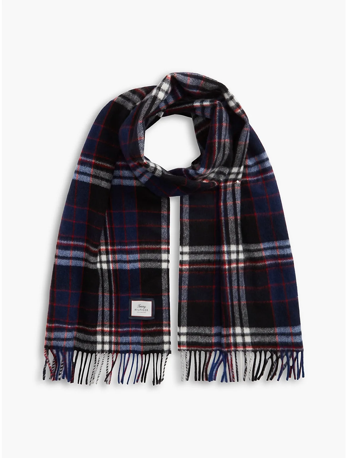 Plaid Wool Scarf