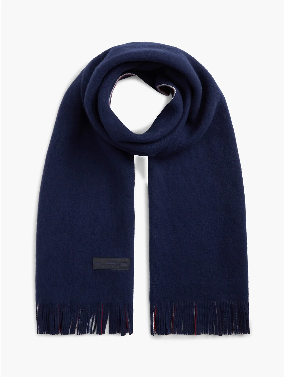 Solid & Striped Reversible Wool Scarf by Tommy Hilfiger