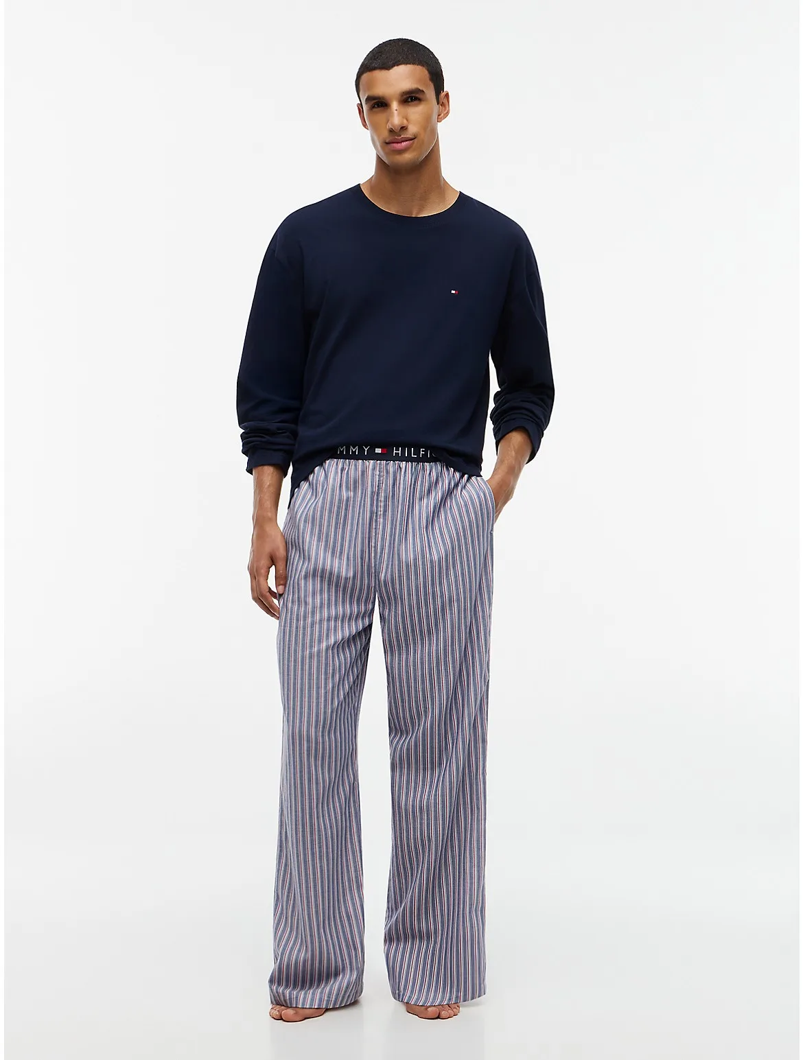 T-Shirt & Striped Pant Sleep Set by Tommy Hilfiger