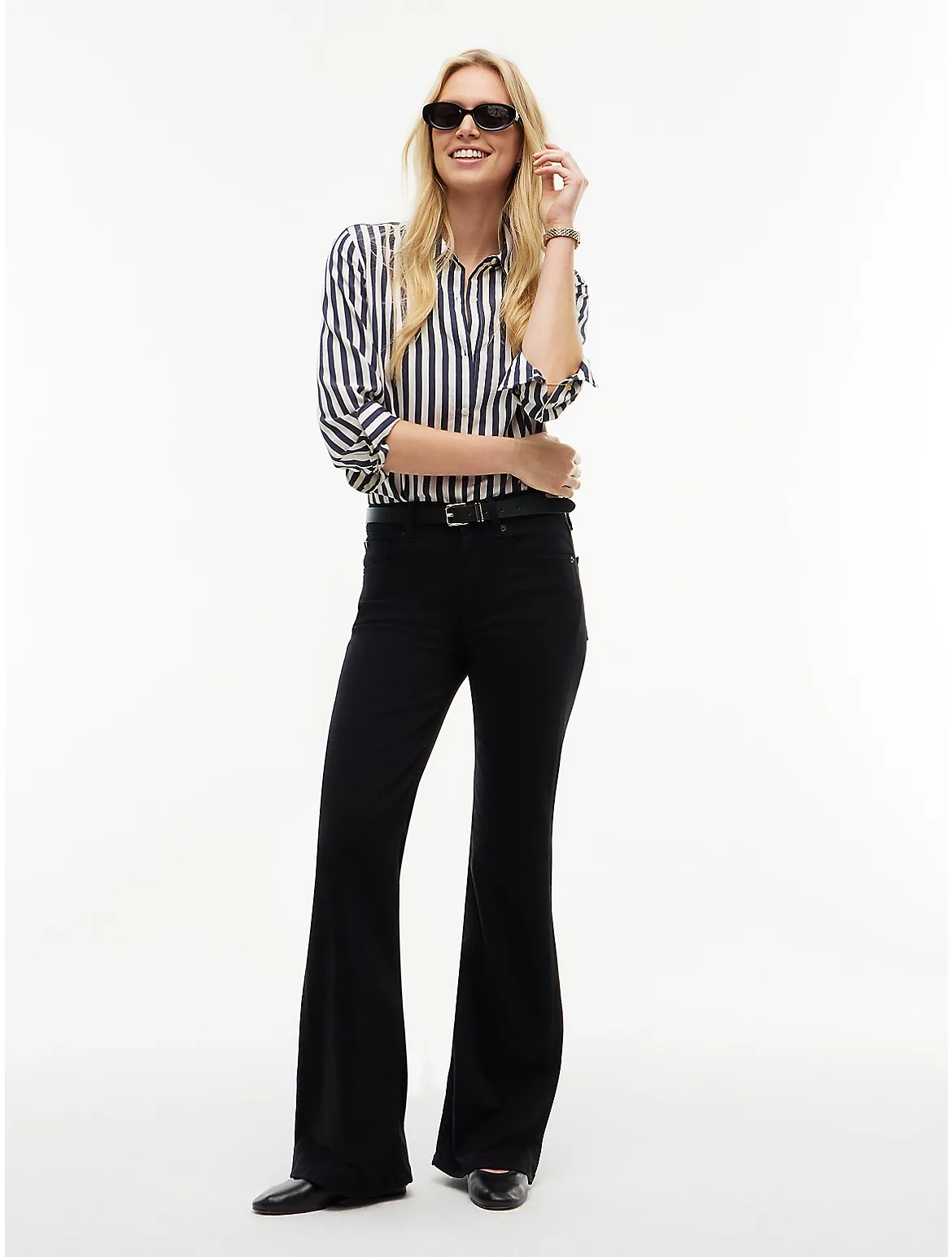Mid-Rise Stretch Flared Jean by Tommy Hilfiger