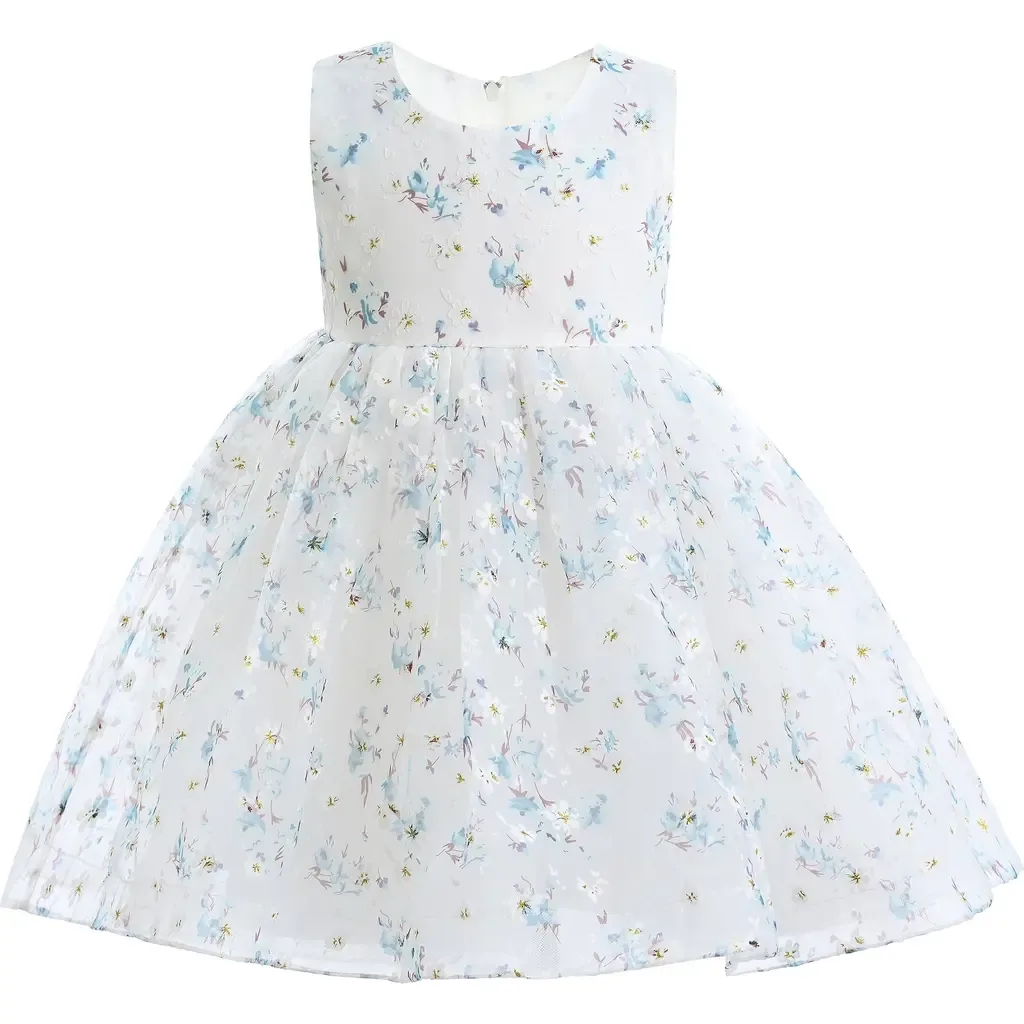 Floral Print Bow Dress by Tulleen