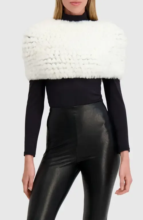 Fur-Free Rex Rabbit (faux Fur) Knit Cowl by Lyla Grant