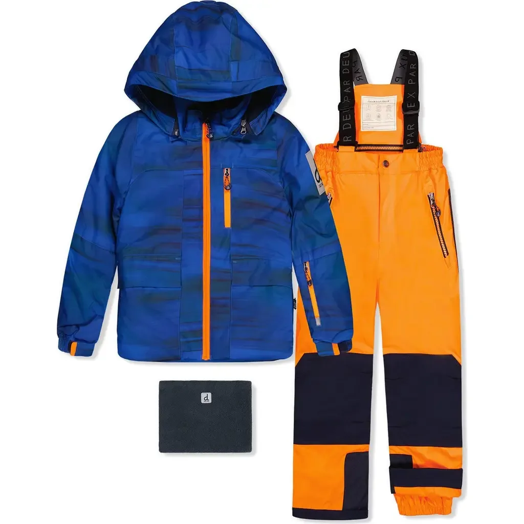 Play Hooded Jacket & Reinforced Pants Two Piece Snowsuit by Deux par Deux