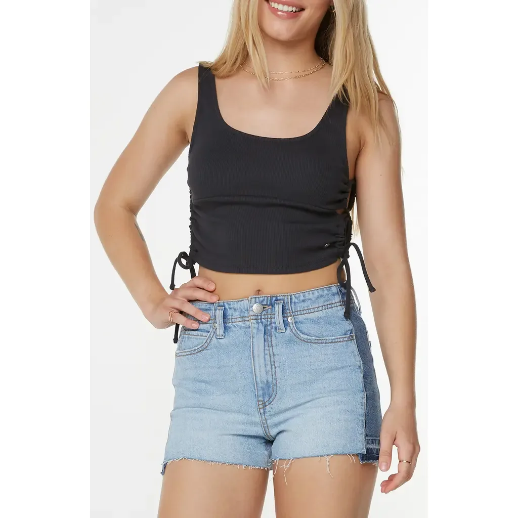 Surf Stoked Crop Rib Tank by Roxy