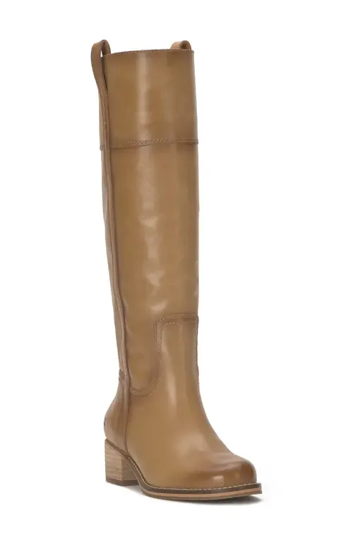 Hybiscus Knee High Boot in Leather