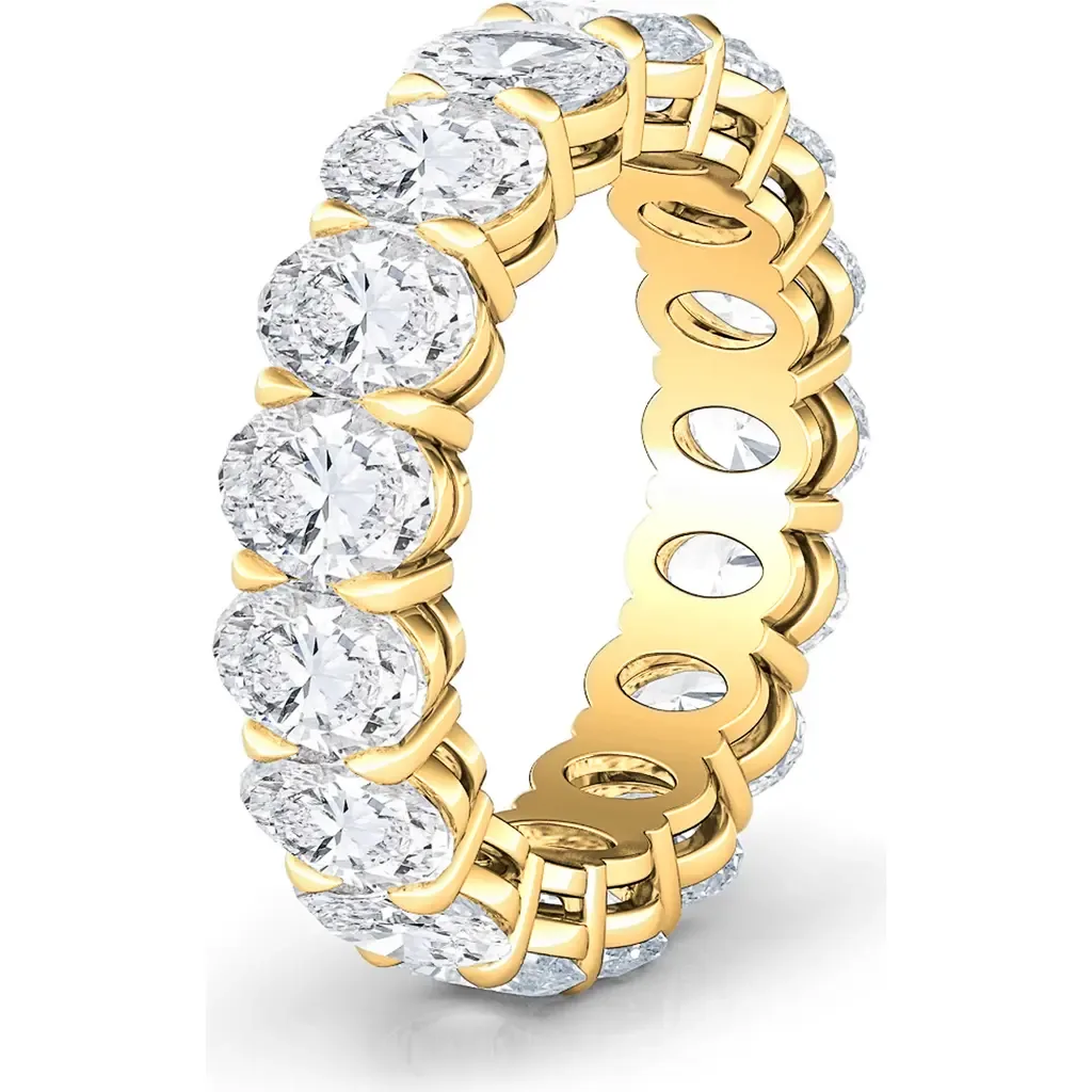 Oval Cut Lab Created Diamond Eternity Band