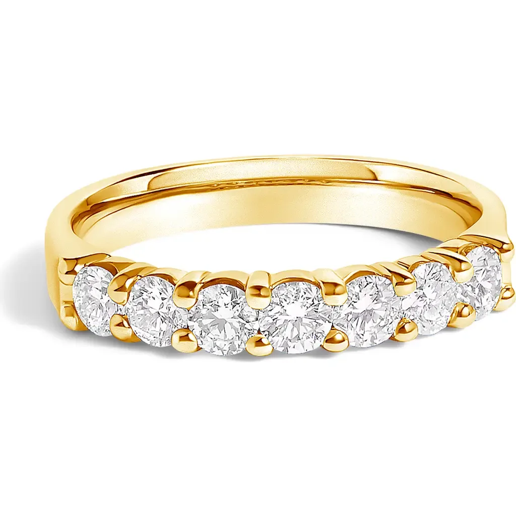 14K Gold 3/4 Ctw Diamond 7 Stone Band Ring