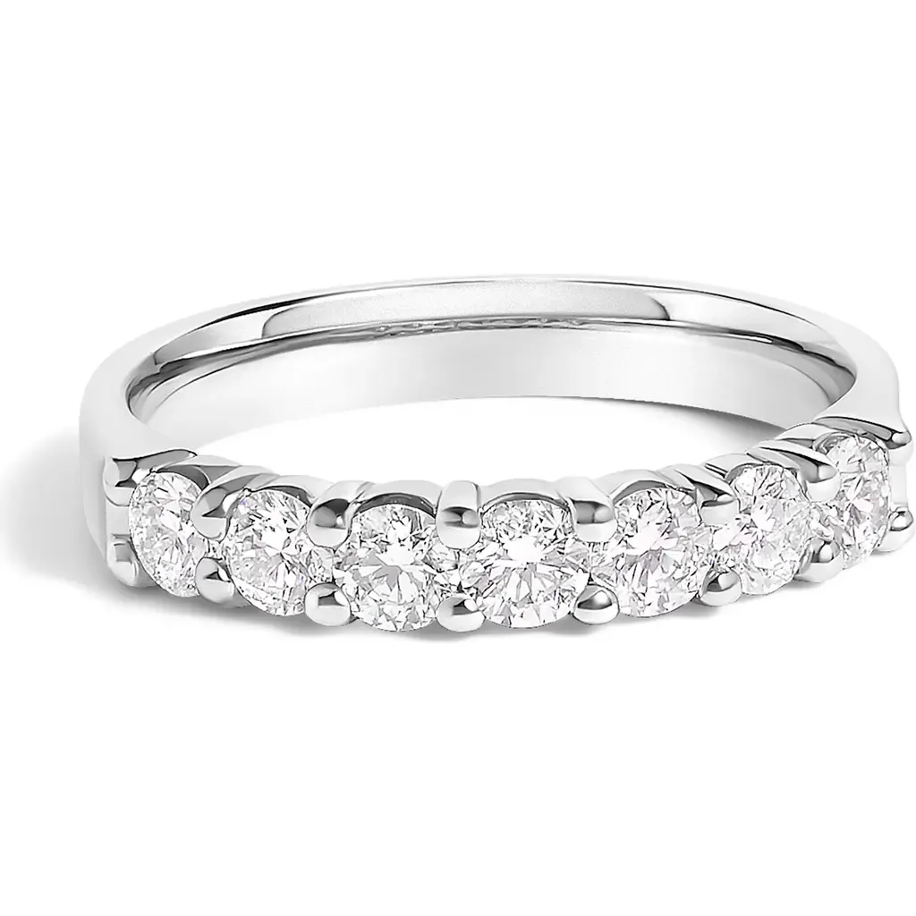 14K Gold 3/4 Ctw Diamond 7 Stone Band Ring