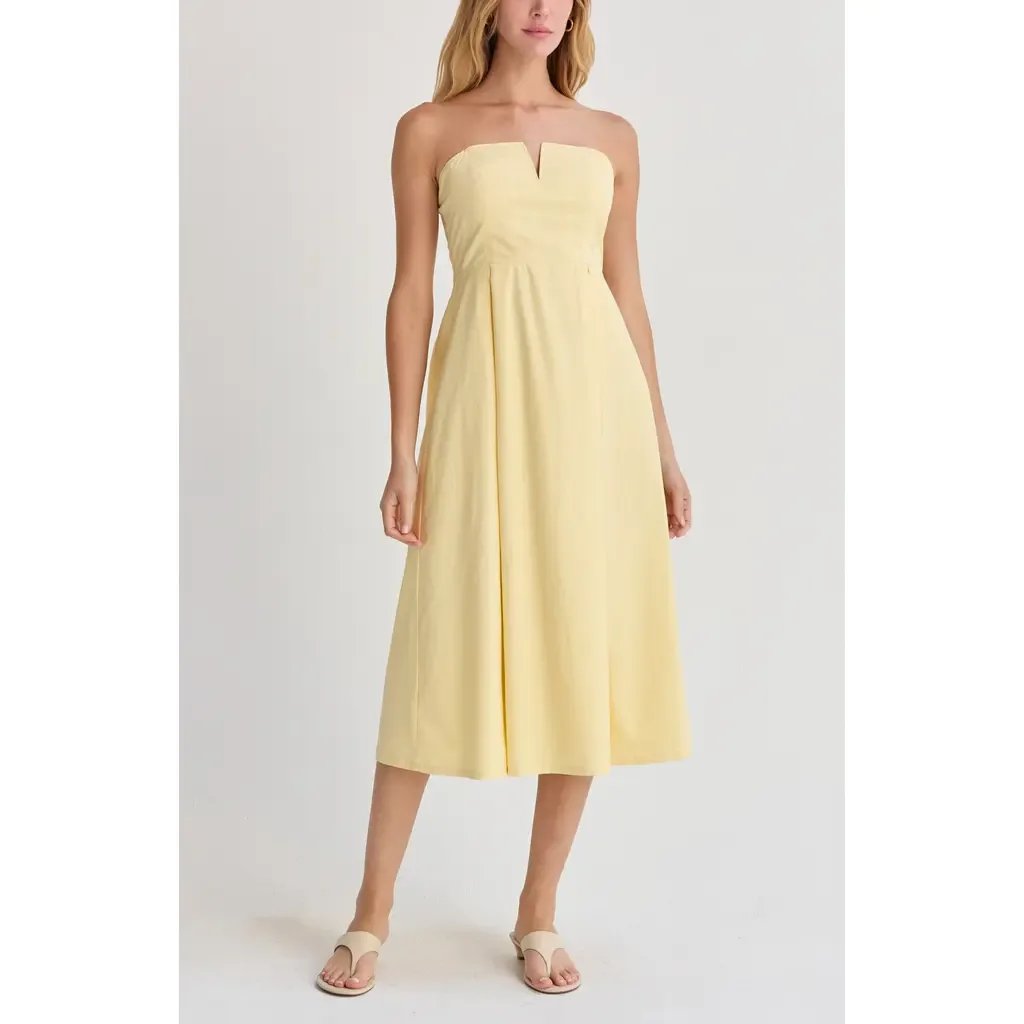 V-Wire Modal Blend Midi Dress by CRESCENT
