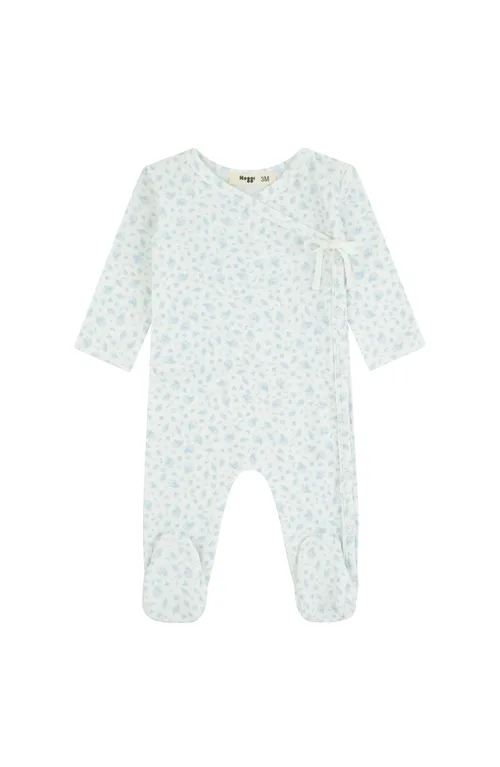 Floral Printed Wrap Footie by NoggiWear