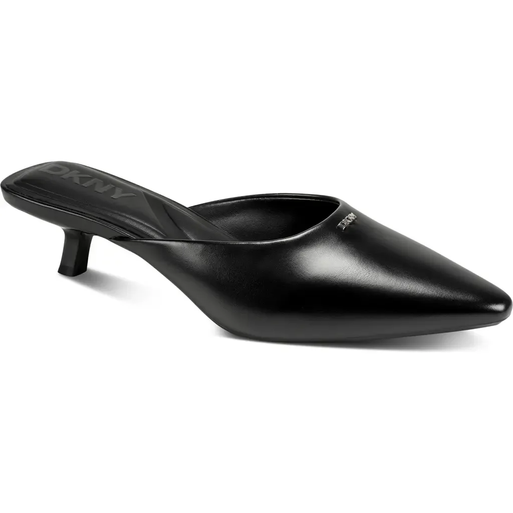 Nabil Pointed Toe Kitten Heel Mule by DKNY