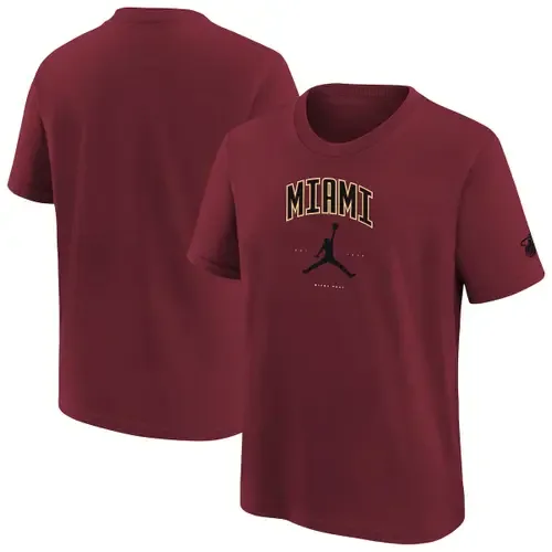 Jordan Brand Red Miami Heat Essential Cities T-Shirt by Jordan Brand