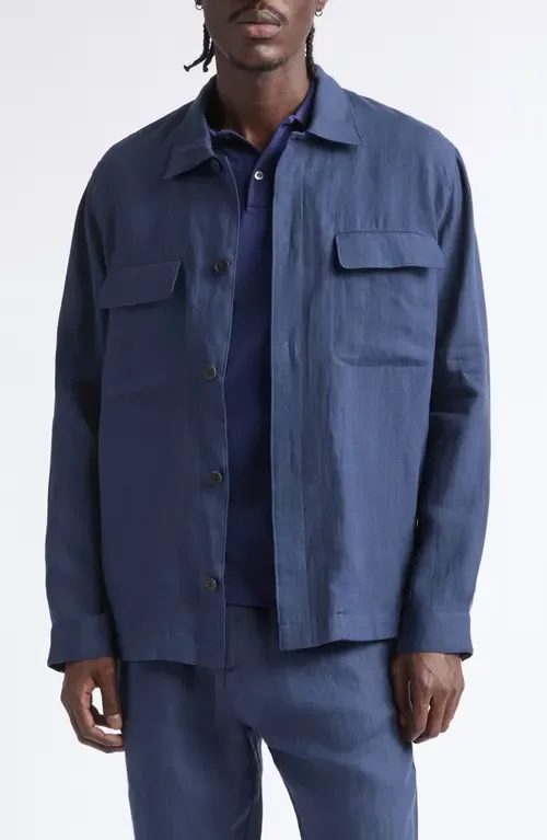 Linen Overshirt by Sunspel