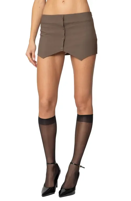 Ellis Buttoned Up Mini Skort by EDIKTED