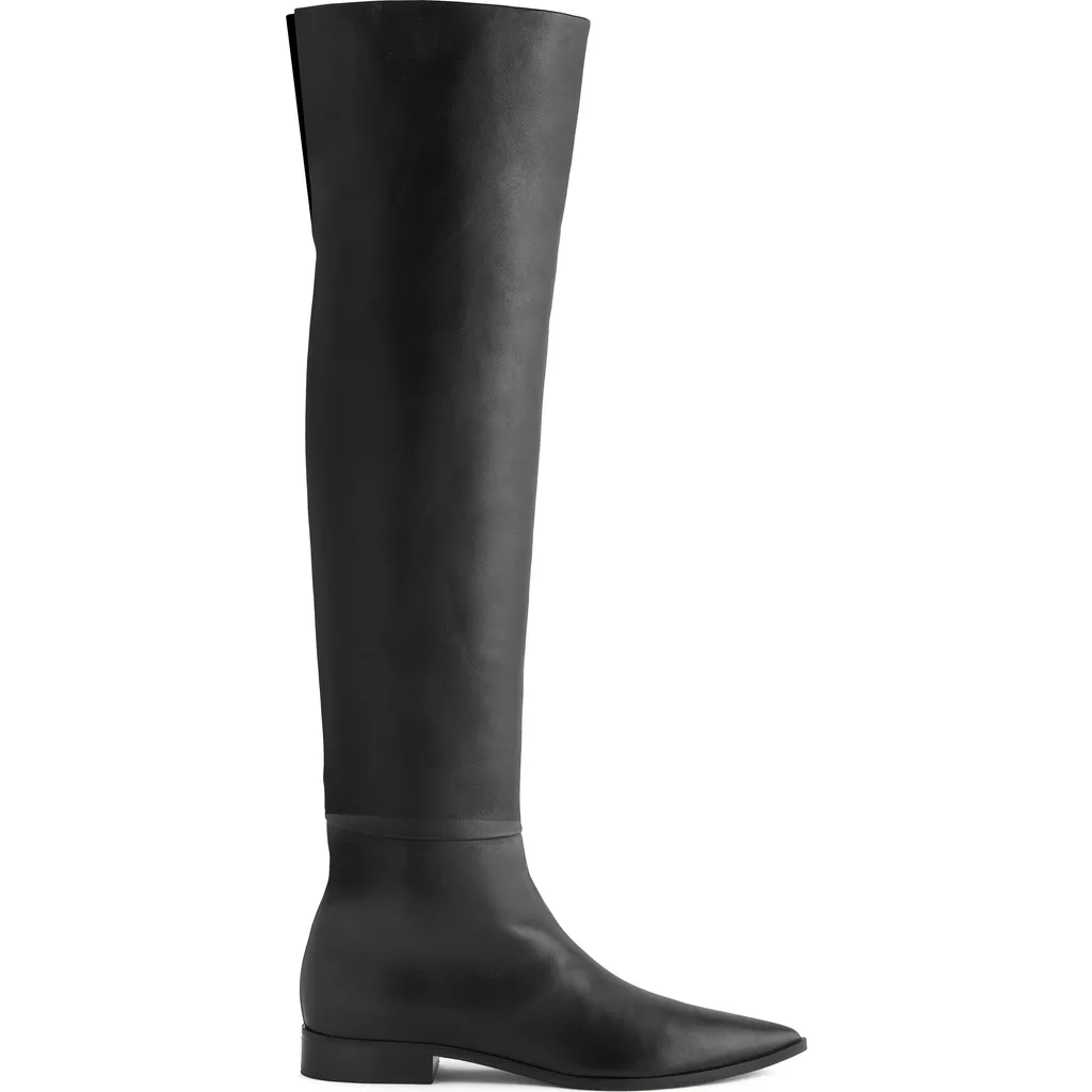 Bella Over the Knee Boot in Black Nappa by Neil J. Rodgers