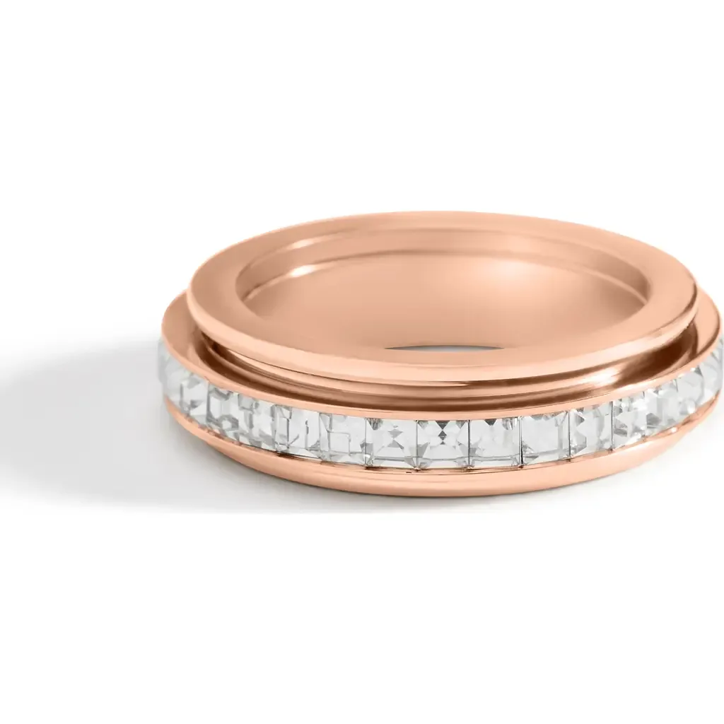 Crystal Statement Spinning Fidget Ring by Mint & Lily