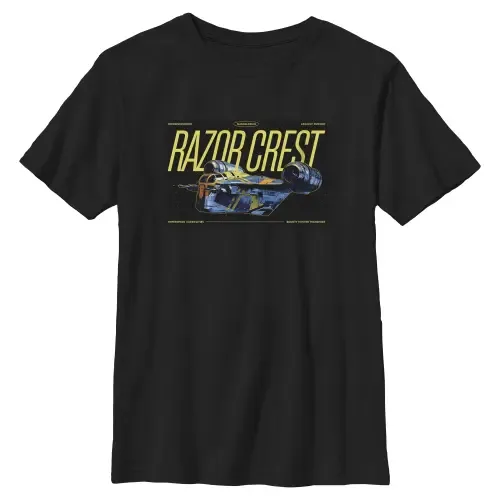 Bounty Hunter Razor Crest Graphic Short Sleeve T-Shirt by Star Wars: The Mandalorian and Grogu