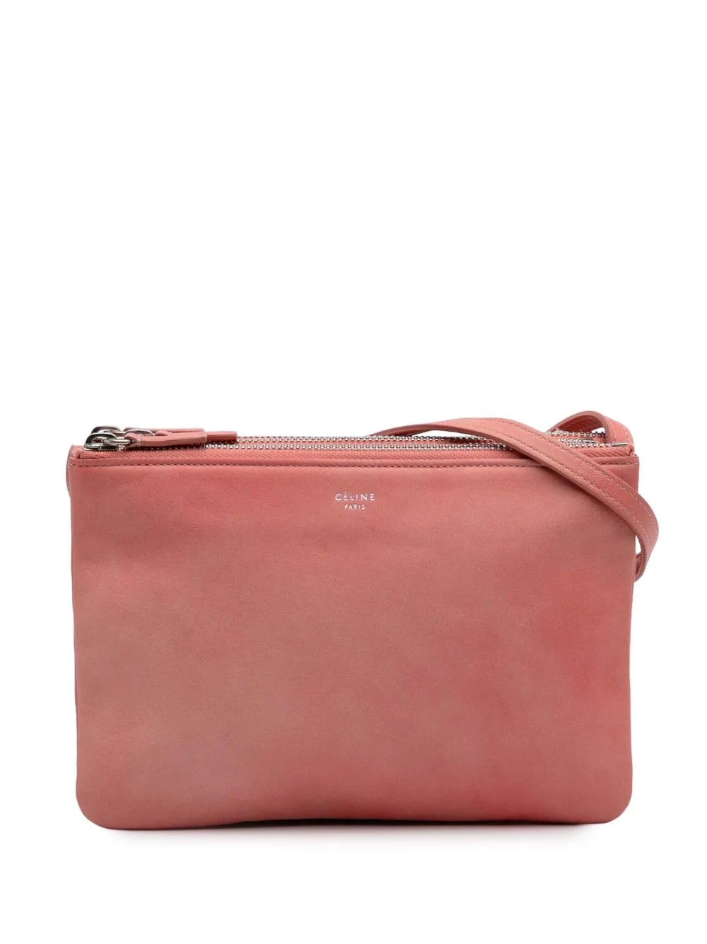 2018 Small Lambskin Trio Crossbody Bag by Celine Pre-Owned