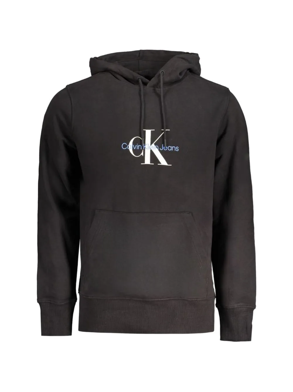 Logo-Embroidered Cotton Hoodie by Calvin Klein