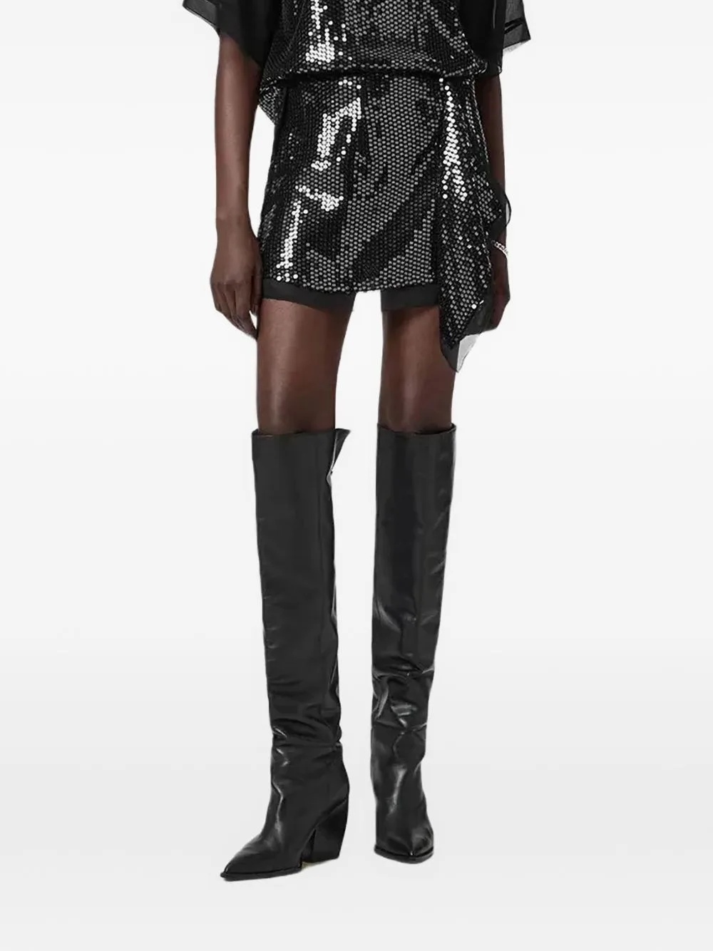 Sequin Embellished Skirt by AllSaints