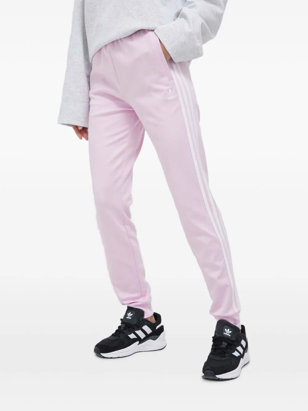 Trefoil-Embroidered Side-Stripe Track Pants by adidas
