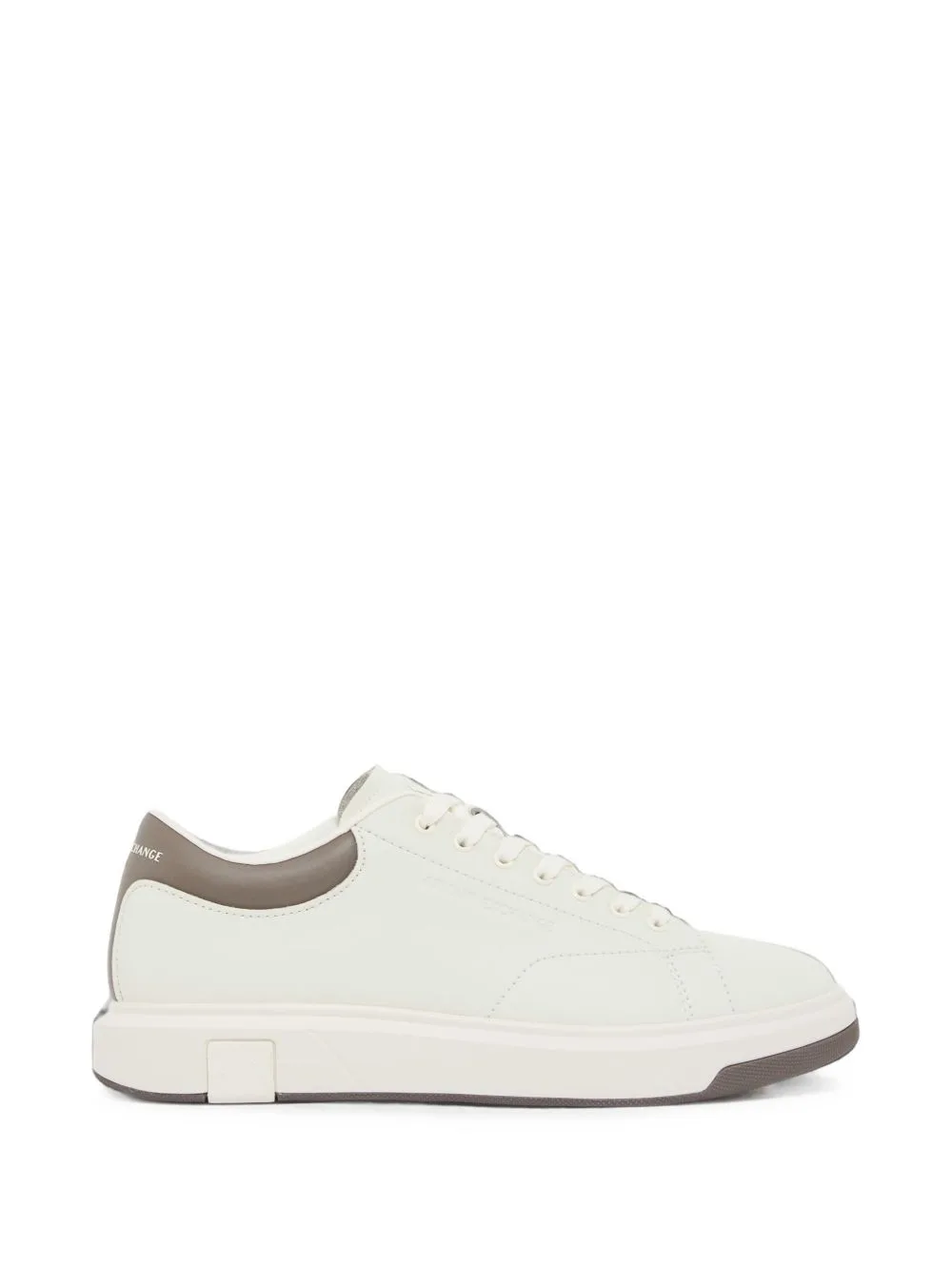 Logo-Embossed Leather Sneakers by Armani Exchange
