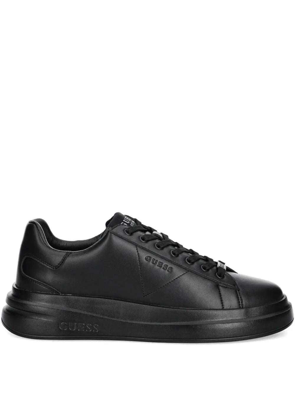 Elba Embossed-Logo Platform Sneakers by GUESS USA