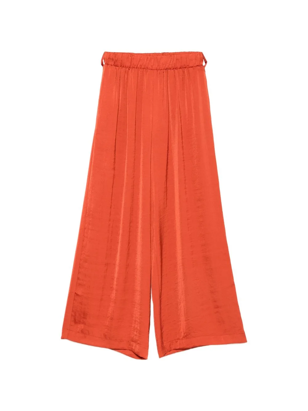 Satin-Finish Belted Cropped Trousers by MOUTAKI