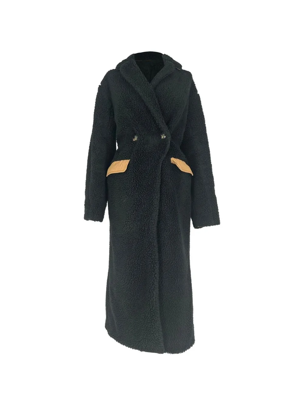 Double-Breasted Teddy Coat by GANNI